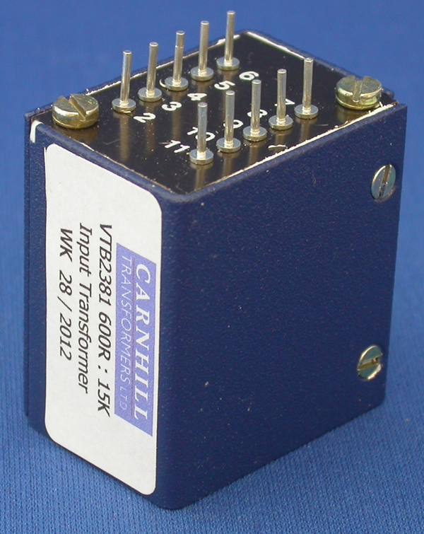 CA-18-VTB2381 - Transformer: Audio Input (600R:15k Line Level)