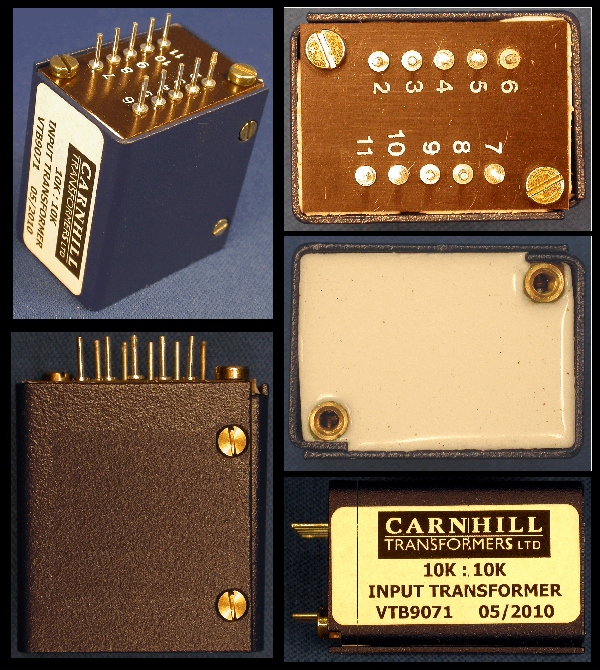 CA-18-VTB9071 - Transformer: Audio Input (10k:10k Line Level)