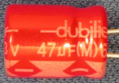 DU-09-001 - Capacitor: 47uF 63v 105C Radial