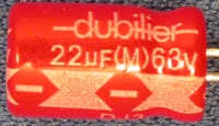 DU-09-011 - Capacitor: 22uF 63v 105C Radial