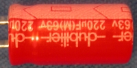 DU-09-013 - Capacitor: 220uF 63v 105C Radial