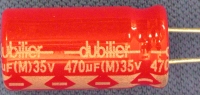 DU-09-018 - Capacitor: 470uF 35v 105C Radial