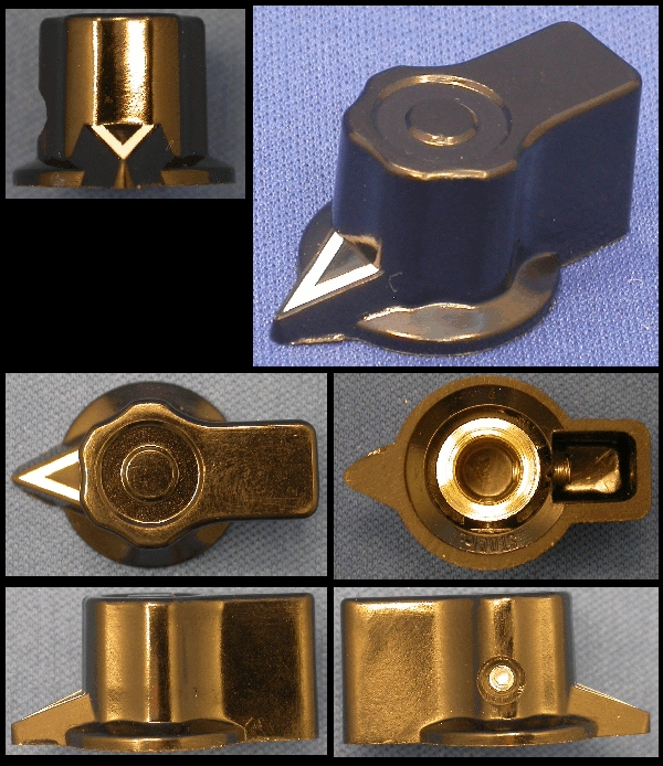 IE-04-001 - Knob: TG Stockli (Black 30mm long / 14mm skirt) IE-04-001 - Knob: TG Stockli (Black 30mm long / 14mm skirt)