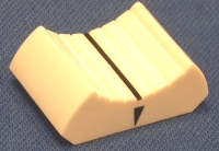 PG-02-P39075/1- Fader Knob: White (with black Line) - 16mm wide