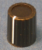 GC-04-011 - Knob: 12.5mm - Black (for 1/4inch shaft)