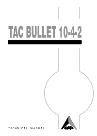AML-13-024 - Technical Manual: TAC Bullet 10-4-2