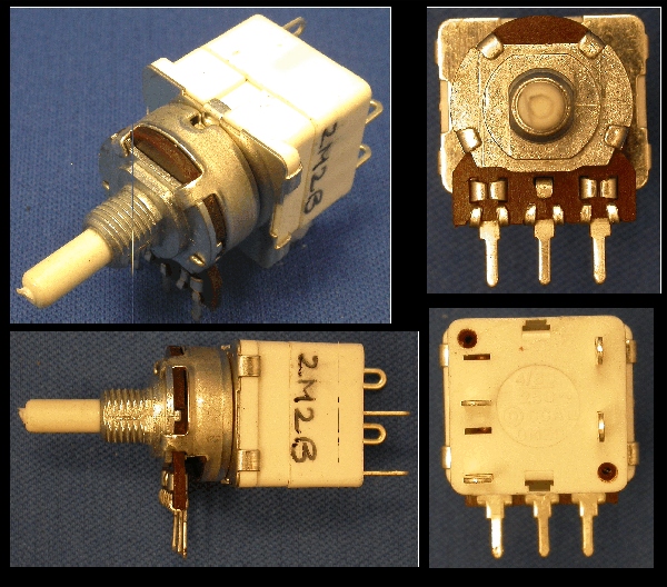OM-01-015 - 16mm - 1 gang 2M2 log + rotary switch