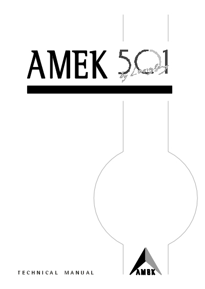 AML-13-018 - Technical Manual: AMEK 501