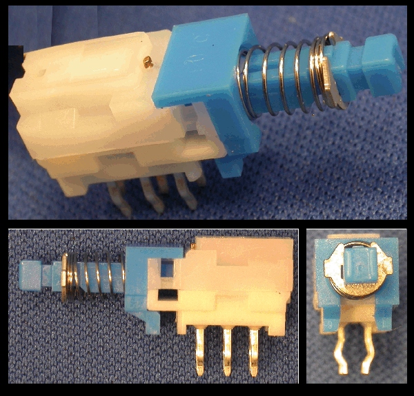 AL-03-002 - 2 Pole Changeover Switch (PCB Mount) - Latching Miniature