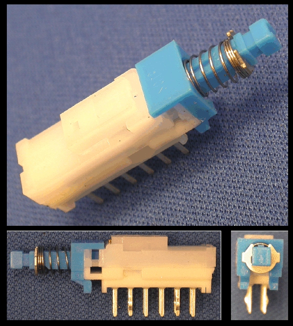 AL-03-006 - 4 Pole Changeover Switch (PCB Mount) - Latching Miniature