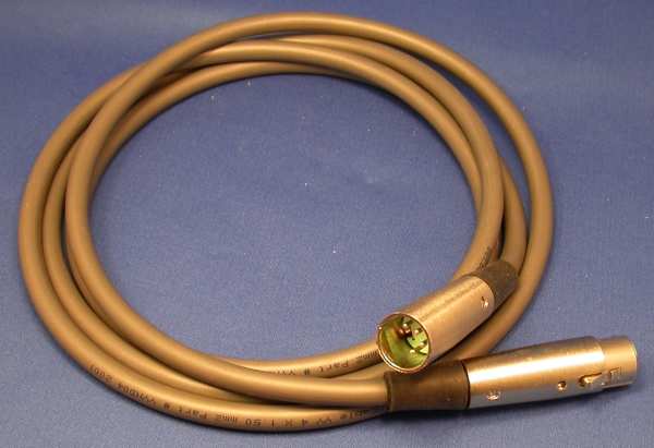AML-16-006 - Cable Assembly; 4 Pin XLR Male to Female - 5m (DC Power)