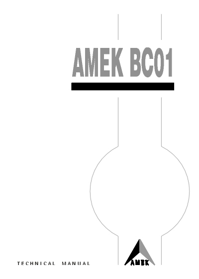 AML-13-034 - Technical Manual: AMEK BC01