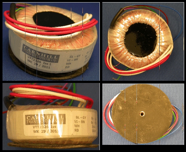 CA-18-VTT2489 - Transformer: Mains 110-0-110 (pri); 0-24v (sec) Toroid 1U