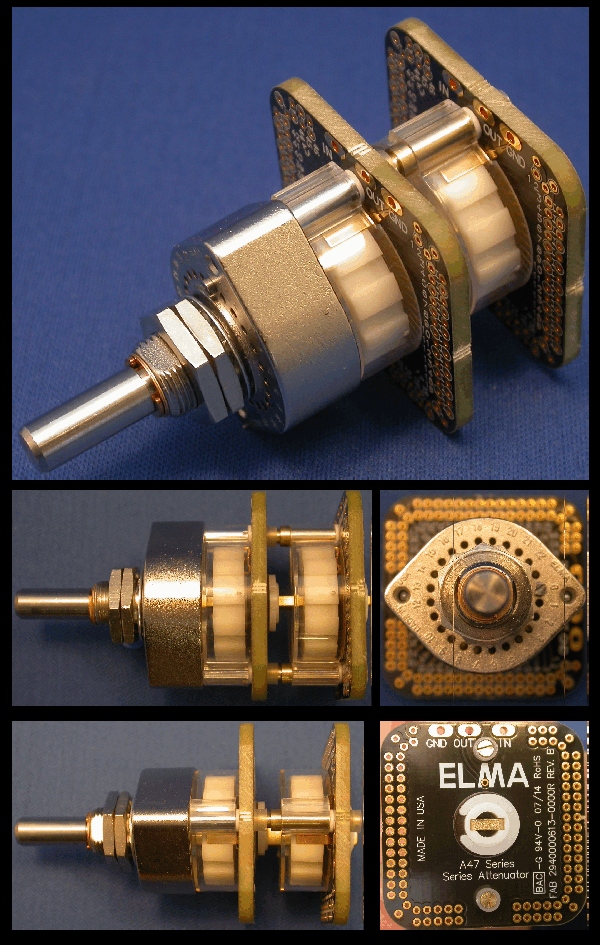 EL-03-011 - Rotary Attenuator; 47 way, 1 pole, 2 gang (THT Unpopulated) EL-03-011 - Rotary Attenuator; 47 way, 1 pole, 2 gang (THT Unpopulated)