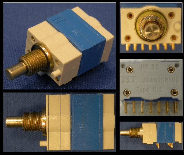 IT-03-004 - Rotary Switch; 6 way, 2 pole, 1 gang