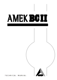 AML-13-007 - Technical Manual: AMEK BCII