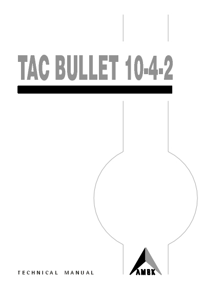 AML-13-024 - Technical Manual: TAC Bullet 10-4-2