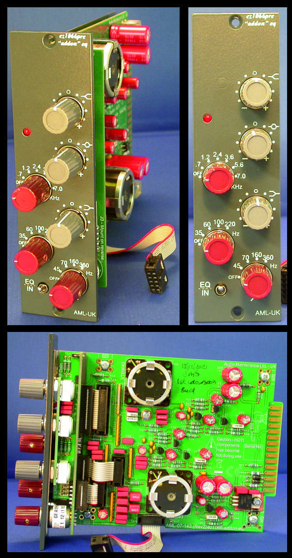 AML-17-050 - ez1066- Addon EQ - Full Kit - (500 series Class A Equaliser for use with AML-17-038) AML-17-050 - ez1066- Addon EQ - Full Kit - (500 series Class A Equaliser for use with AML-17-038)
