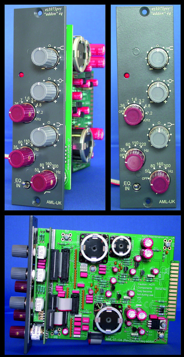 AML-17-042 - ez1073- Addon EQ - Full Kit - (500 series Class A Equaliser for use with AML-17-038) AML-17-042 - ez1073- Addon EQ - Full Kit - (500 series Class A Equaliser for use with AML-17-038)