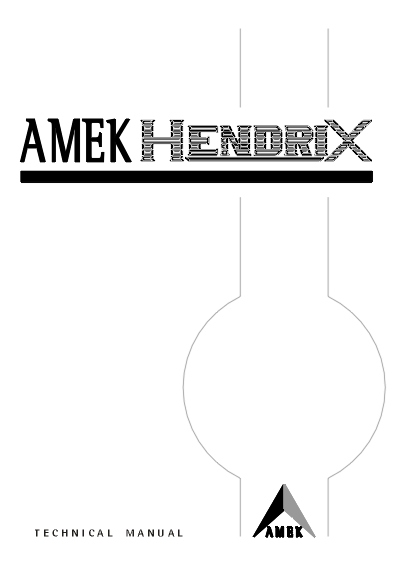 AML-13-012 - Technical Manual: AMEK Hendrix