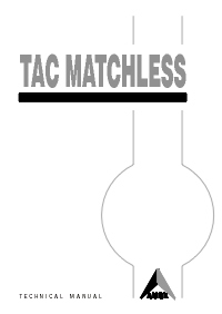 AML-13-003 - Technical Manual: TAC Matchless