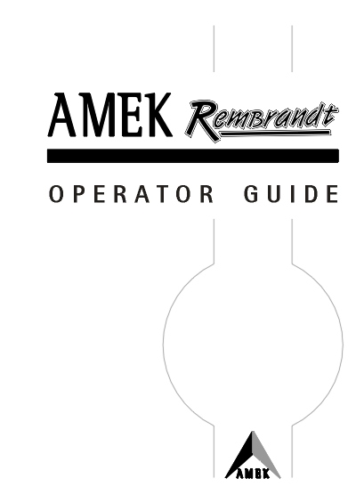 AML-13-016 - User Guide: AMEK Rembrandt
