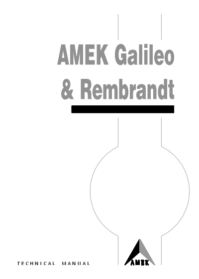 AML-13-019 - Technical Manual: AMEK Rembrandt / Galileo