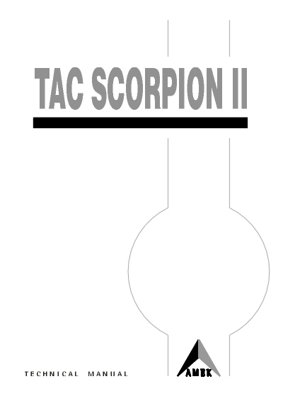 AML-13-011 - Technical Manual: TAC Scorpion II